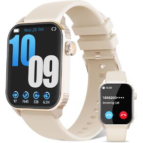 Smart Watches for Women Men, 120 Sports Modes Smartwatch with 1.83 inches HD Display, Heart Rate/Sleep Monitor, IP67 Waterproof, Bluetooth Call & Music Control for iPhone/Android Rose Gold in Saudi Arabia