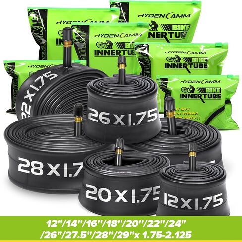 عبوتان من أنبوب الدراجة 20x1.75/2.125، 20x1.75 20x1.95 20x2.10 20x2.125 مع صمام شريدر 35 مم، أنبوب دراجة بوتيل 20x1.95 مع روافع قطعتين، متوافق مع MTB والطرادات ودراجات المدينة ودراجات الطريق in Kuwait