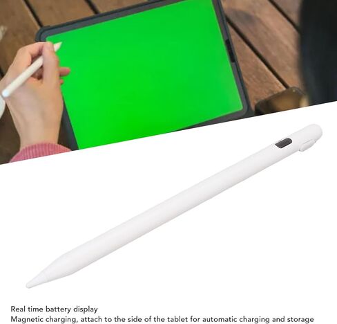 Touch Screen Pen, for 2018 to 2025 Tablets, Palm Rejection, Magnetic Fast Charging Tablet Pencil with Nib, Power Saving Mode, Smart Pairing in Saudi Arabia