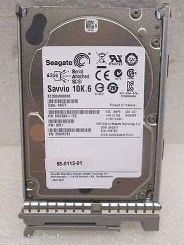 CISCO A03-D300GA2 - CISCO 300GB SAS 10K RPM 2.5 w/Tray (Renewed) in Saudi Arabia