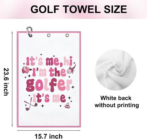 3 Pcs Funny Golf Towel 16x24 Inch, Funny Quotes Waffle Weave Decorative Golf Towel with Clip, Golfclub Gifts for Men Women Birthday Gift for Husband Dad Golfball Fan Retirement Present-1 in Saudi Arabia