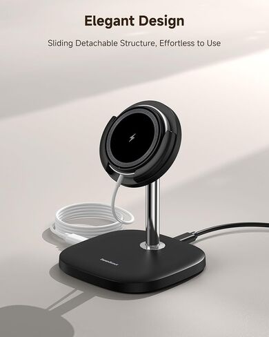 Magnetic Charger Stand for Samsung S25/S24/S23/S22/Z Flip7/Z Flod7 & iPhone Air/17/16/15/14/13/12, Detachable Wireless Charging Station Compatible with MagSafe, SwanScout 506SM in Saudi Arabia