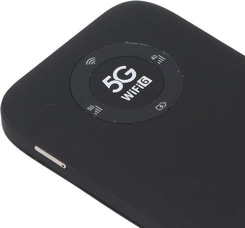 Dpofirs 5G Mobile Hotspot WiFi for Travel, Up to 16 Devices, 2.77Gbps & 1.25Gbps, 5G Router for Smartphones, Laptops, Tablets, Gaming Consoles, 7100mAh Battery (Black) in Saudi Arabia