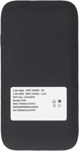 Dpofirs 5G Mobile Hotspot WiFi for Travel, Up to 16 Devices, 2.77Gbps & 1.25Gbps, 5G Router for Smartphones, Laptops, Tablets, Gaming Consoles, 7100mAh Battery (Black) in Saudi Arabia