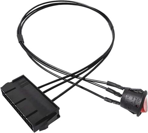 54 سنتيمتر كابل النحاس القصدير سلك 24 دبوس أنثى ATX PSU الكمبيوتر امدادات الطاقة كاتب اختبار بدء مع تشغيل/إيقاف التبديل in Saudi Arabia