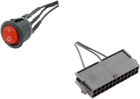 54 سنتيمتر كابل النحاس القصدير سلك 24 دبوس أنثى ATX PSU الكمبيوتر امدادات الطاقة كاتب اختبار بدء مع تشغيل/إيقاف التبديل in Saudi Arabia