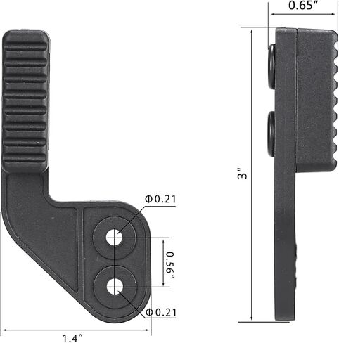 WARRIORLAND Holster Claw Kit for IWB Holsters – Light Concealment Wing for Better Concealed Carry | Kydex Holster Claw with Hardware Kit | Right & Left Hand Adjustable in Saudi Arabia