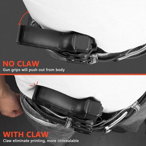 WARRIORLAND Holster Claw Kit for IWB Holsters – Light Concealment Wing for Better Concealed Carry | Kydex Holster Claw with Hardware Kit | Right & Left Hand Adjustable in Saudi Arabia