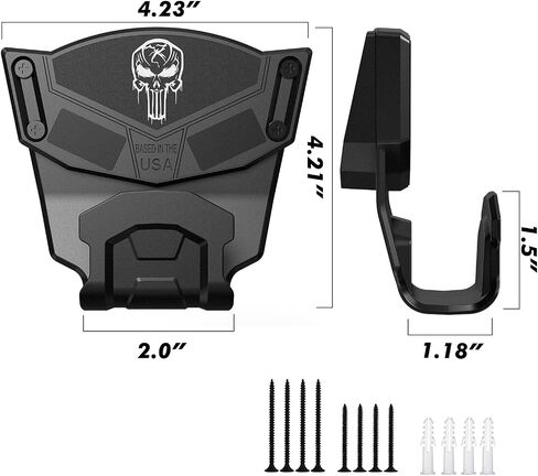 Gun Magnet Mount with Trigger Guard, Magnetic Car Gun Holster Hold up to 15LBS, Gun Magnet with Heightening Design Make it Easier to Get The Gun in Saudi Arabia