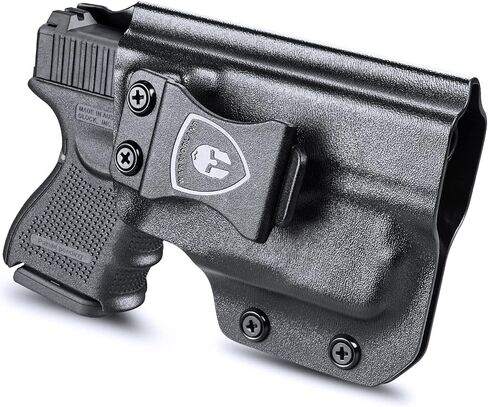 WARRIORLAN متوافق مع حافظة Glock 26 w/TLR-6، IWB Kydex Holster Fit Glock 26/27/28/33 w/TLR6 ضوء ليزر، حافظة حمل مخفية داخل حزام الخصر، Adj. غير قادر والاحتفاظ، اليد اليمنى / اليسرى in Saudi Arabia