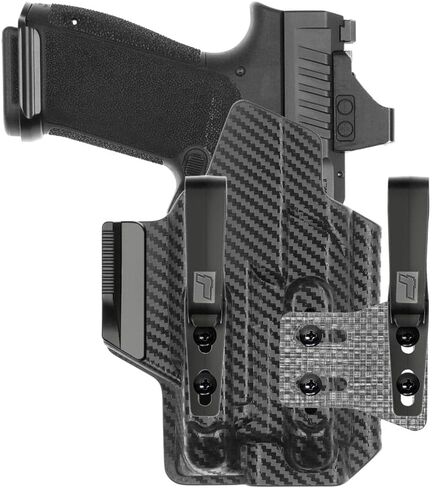 Tulster IWB ARC Kydex Holster in Right Hand fits: Canik Mete MC9 Prime w/TLR-7 Sub Light | Optic Compatible Light Bearing Inside The Waistband Appendix Concealed Carry in Kuwait