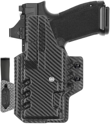 Tulster IWB ARC Kydex Holster in Right Hand fits: Canik Mete MC9 Prime w/TLR-7 Sub Light | Optic Compatible Light Bearing Inside The Waistband Appendix Concealed Carry in Kuwait