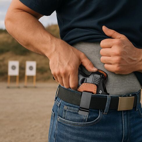 حافظة جلدية فاخرة IWB لـ Taurus G3C/G2C/G2S/G2 PT111/PT140/G3C Toro/TX22 مدمجة، حافظة حمل مخفية جاهزة للبصر، مشبك فولاذي يناسب حزام 1.75 بوصة، حزام داخلي، بني، اليد اليمنى/اليسرى in Kuwait