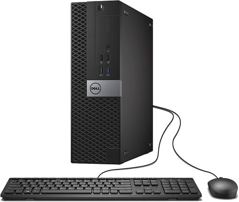 كمبيوتر مكتبي Dell OptiPlex 7040 SFF مع شاشة LCD FHD مقاس 27 بوصة، وكمبيوتر مكتبي 7040 SFF Intel Core i5-6th، وذاكرة وصول عشوائي سعتها 16 جيجابايت، ومحرك أقراص SSD سعة 512 جيجابايت، ولوحة مفاتيح RGB، وWin11 pro (متجدد) in Saudi Arabia