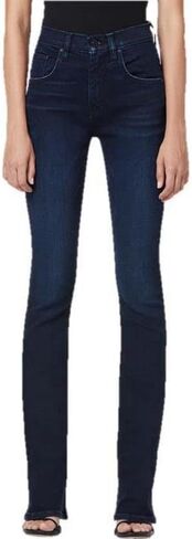 حذاء Hudson Jeans النسائي Beth MID-Rise Baby Boot، مطلي باللون الأسود، 30 in Saudi Arabia