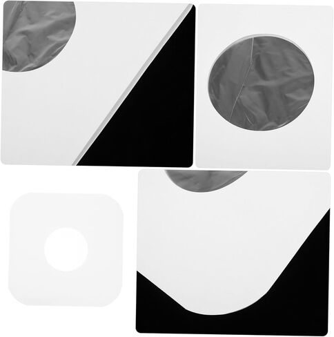 SUPVOX 4pcs Record Sleeves Durable Kraft Paper Covers with Po Film Inner Sleeves Dust Protection for Safeguarding and Storing Your Records in Saudi Arabia