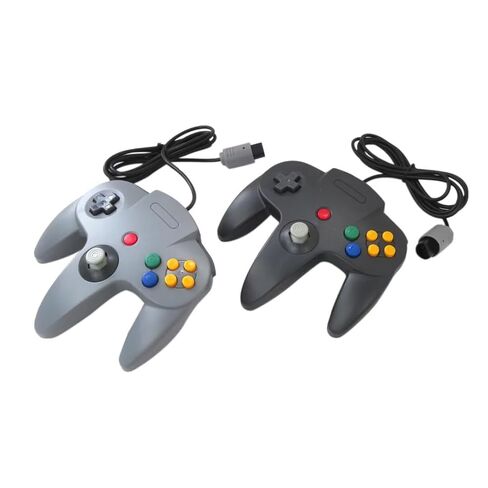 Qblahip 1 Pack Classic 64 Wired Controller Joystick for N64 Video Game System N64 Console (Transparent Red) in Saudi Arabia
