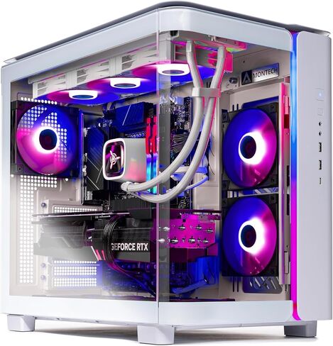 Skytech King 95 Gaming PC Desktop, Ryzen 7 9700X 3.8 GHz (5.5GHz Turbo Boost), NVIDIA RTX 5080 16GB GDDR7, 2TB Gen4 SSD, 32GB DDR5 RAM 6000 RGB, 850W Gold ATX 3.0 PSU, 360mm ARGB AIO, Wi-Fi, Win 11 in Saudi Arabia