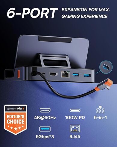Steam Deck Dock, Baseus 6-in-1 Docking Station for Steam Deck & ROG Ally & Legion Go & USB C Charger, Baseus 65W USB C Wall Charger, 3 Ports Foldable GaN Charger, Fast Charger Block for iPhone in Saudi Arabia