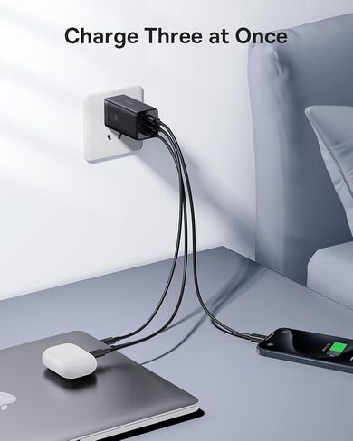 Steam Deck Dock, Baseus 6-in-1 Docking Station for Steam Deck & ROG Ally & Legion Go & USB C Charger, Baseus 65W USB C Wall Charger, 3 Ports Foldable GaN Charger, Fast Charger Block for iPhone in Saudi Arabia