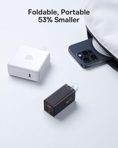 Steam Deck Dock, Baseus 6-in-1 Docking Station for Steam Deck & ROG Ally & Legion Go & USB C Charger, Baseus 65W USB C Wall Charger, 3 Ports Foldable GaN Charger, Fast Charger Block for iPhone in Saudi Arabia