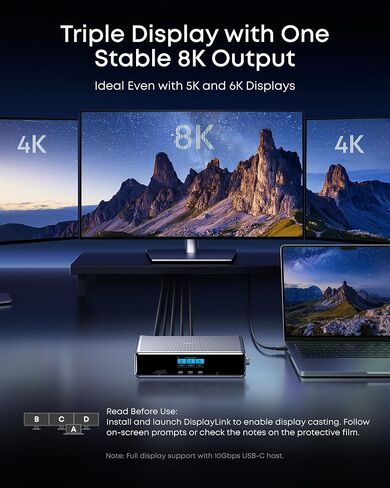 محطة إرساء Anker Prime (DL7400) وكابل HDMI (8K) (حزمة) in Saudi Arabia