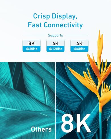 محطة إرساء Anker Prime (DL7400) وكابل HDMI (8K) (حزمة) in Saudi Arabia