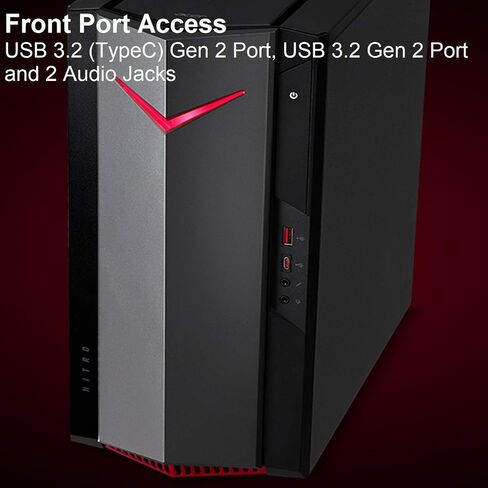 كمبيوتر مكتبي للألعاب acer Nitro 60 AMD ثماني النواة Ryzen 7 7700 (>i9-13900H) 64 جيجابايت DDR5 8 تيرابايت SSD GeForce RTX 5070 ICP Hub in Saudi Arabia