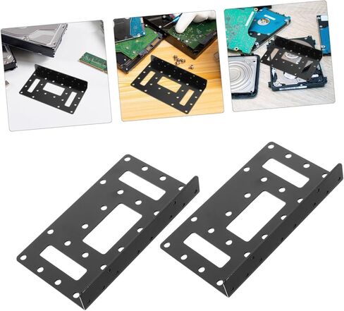 Vaguelly 4pcs SSD Mounting Bracket Metal Rack for Solid State Drives Desktop Hard Drive Stand External Cage for Home Office Portable Use in Saudi Arabia