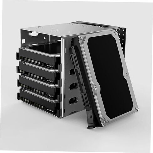 Uonlytech Hard Drive Bracket Cage with Cooling Fan Drive Mounting Kit for Case Optical Bay Conversion Heat Dissipation Hard Disk Tray Holder in Saudi Arabia