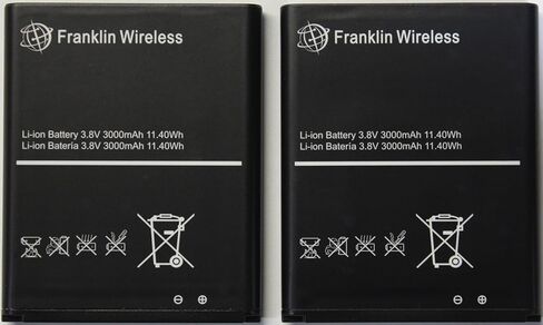 2 عبوة | البطارية الأصلية لجهاز Franklin T10 (RT410) Mobile Hotspot (3000 مللي أمبير) - IBC050NA in Kuwait