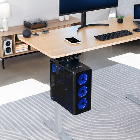 حامل فاصل تحت المكتب من VIVO مصمم لـ MOUNT-PC01، وMOUNT-PC01L، وMOUNT-PC04L، وMOUNT-PC04A، والمزيد، مسافة 2.1 بوصة، دعامة فقط، Mount-PCSB1 in Saudi Arabia