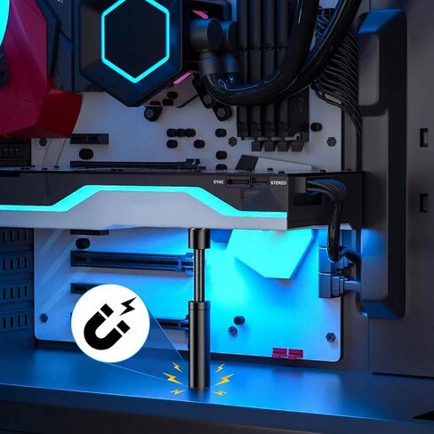 Aluminum Alloy GPU Support Bracket Protective Graphics Card GPU Anti-Sag Holder 70-120MM in Saudi Arabia