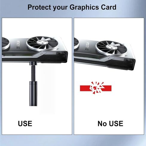 Aluminum Alloy GPU Support Bracket Protective Graphics Card GPU Anti-Sag Holder 70-120MM in Saudi Arabia