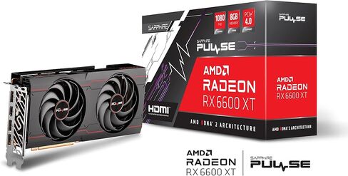 بطاقة رسومات الألعاب Sapphire Technology Pulse AMD Radeon RX 6600 XT مع ذاكرة GDDR6 سعة 8 جيجابايت، وAMD RDNA 2 (11309-03-20G) (متجددة) in Saudi Arabia