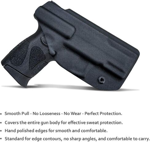 Taurus G2C Holster، Kydex IWB Holster Fit مخصص: Taurus G2C 9mm & Millennium PT111 G2 / PT140 Pistol - حزام الخصر الداخلي المخفي - Adj. عدم القدرة على الاحتفاظ - زر الغطاء المغناطيسي - عدم التآكل - عدم وجود اهتزاز in Saudi Arabia