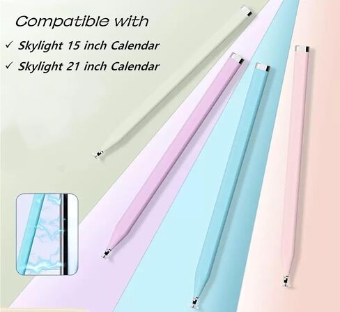 4 قطع قلم ستايلس لـ Skylight 15 بوصة تقويم مخصص متوافق مع قلم تقويم رقمي ذكي مقاس 15.6 بوصة و27 بوصة (أزرق + وردي + أخضر + أرجواني) in Saudi Arabia