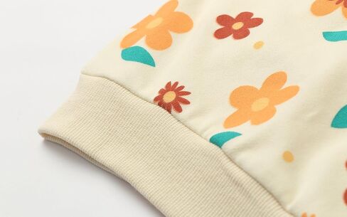 Mud Kingdom Boutique Little Girls Sweatshirts Crewneck Cotton Sunflower in Kuwait