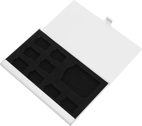 Artibetter Aluminum Alloy Card Storage Case 9 Slots Anti-Static Memory Holder for Travel and Organization Design for Easy Viewing in Saudi Arabia