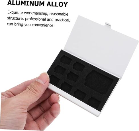 Artibetter Aluminum Alloy Card Storage Case 9 Slots Anti-Static Memory Holder for Travel and Organization Design for Easy Viewing in Saudi Arabia
