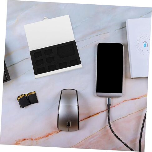 Artibetter Aluminum Alloy Card Storage Case 9 Slots Anti-Static Memory Holder for Travel and Organization Design for Easy Viewing in Saudi Arabia