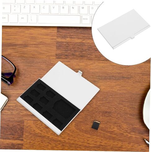 Artibetter Aluminum Alloy Card Storage Case 9 Slots Anti-Static Memory Holder for Travel and Organization Design for Easy Viewing in Saudi Arabia