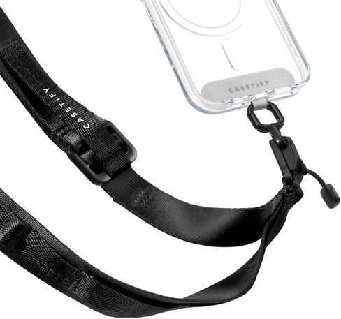 حزام كروس CASETiFY Fidlock Snappy - أسود/توت in Saudi Arabia