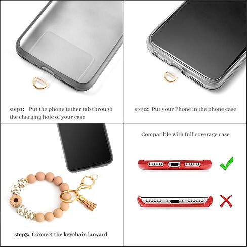 حزام معصم للهاتف مطرز بالسيليكون، حزام معصم للهاتف مع شريط ربط، سوار معصم ديزي مرن بدون استخدام اليدين (كاكي) in Kuwait