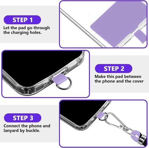 Universal Crossbody Phone Lanyard Adjustable Nylon Strap with Patch Hands-Free Phone Holder for Travel Hiking and Daily Use in Saudi Arabia