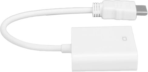 Keenso HD Multimedia Interface to VGA Adapter Converter Cable, Powerful HighDefinition Image Quality for Desktop Laptop Monitor, Durable ABSTransfer Material, for Work and Life Convenience (White) in Saudi Arabia