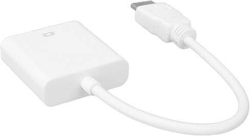Keenso HD Multimedia Interface to VGA Adapter Converter Cable, Powerful HighDefinition Image Quality for Desktop Laptop Monitor, Durable ABSTransfer Material, for Work and Life Convenience (White) in Saudi Arabia