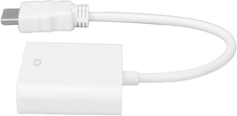 Keenso HD Multimedia Interface to VGA Adapter Converter Cable, Powerful HighDefinition Image Quality for Desktop Laptop Monitor, Durable ABSTransfer Material, for Work and Life Convenience (White) in Saudi Arabia