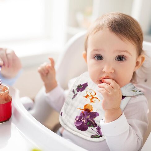 Zainpe 6Pcs Snap Muslin Cotton Baby Bibs Owl Fox Leaf Bear Bib with 6 Absorbent & Soft Layers Machine Washable Adjustable Burp Cloth for Infants Girl Boy Toddlers Drooling Eating Teething 0-24 Months in Saudi Arabia
