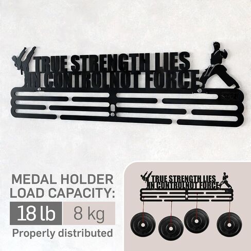 Triathlon Medal Hanger Display Rack Set of 2 - Premium Steel Wall Mount for Triathletes - Organize Medals, Ribbons & Trophies in Saudi Arabia